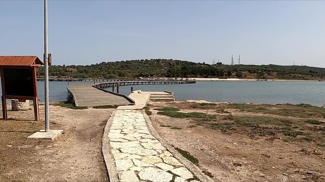 Albania, Gulf of Vlora, Zvernec coastline.