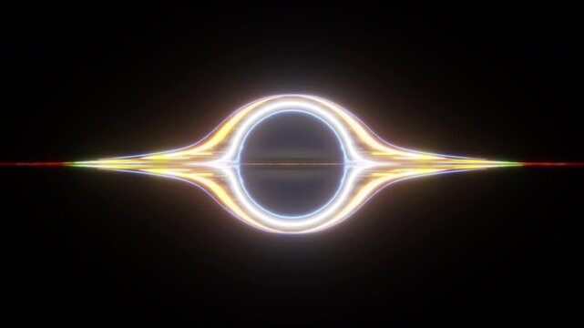 Abstract Glowing Black Hole Accretion Disk in Dark Space