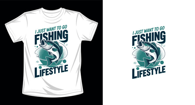 I just want to go fishing lifestyle design with bass fish for fishing and diving hobby.