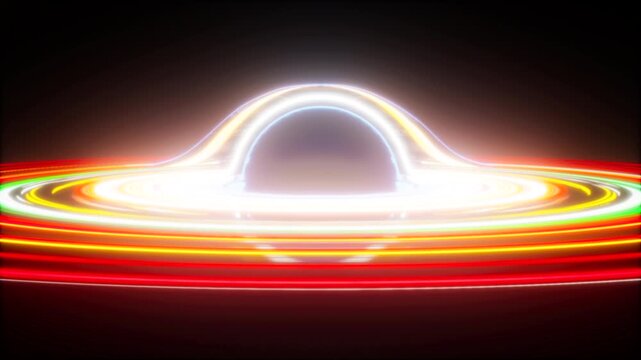Abstract Glowing Black Hole Accretion Disk in Dark Space