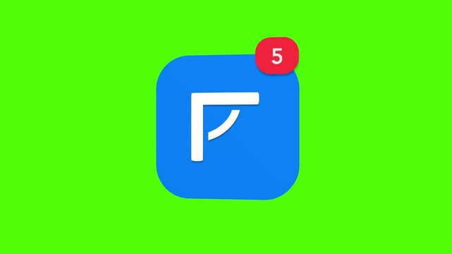 A 3D technical geometry degree angle measurement symbol drafting calculation layout notification icon popping up and rotating on a green screen chroma key background with a red number counter animatio