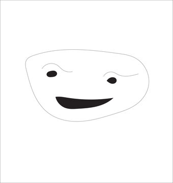 Troll Face Meme Icon - Smug Smile Internet Meme Vector Illustration