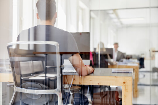 People working modern office