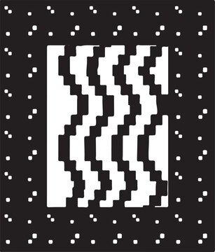 pixel art heart in binary code vector illustration, Generative Ai