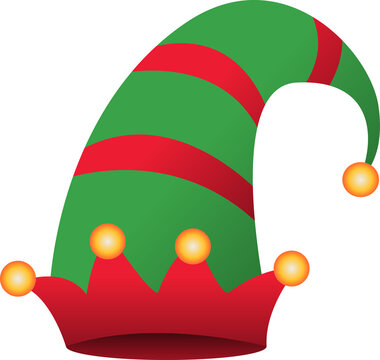 Christmas Elf Hat Illustration