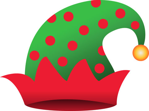 Christmas Elf Hat Illustration