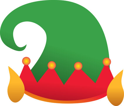 Christmas Elf Hat Illustration