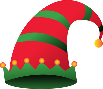 Christmas Elf Hat Illustration
