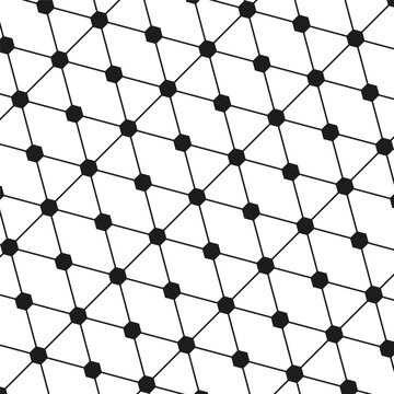 Modern black geometric hexagon network pattern vector. Clean style is perfect for corporate branding and website backgrounds.