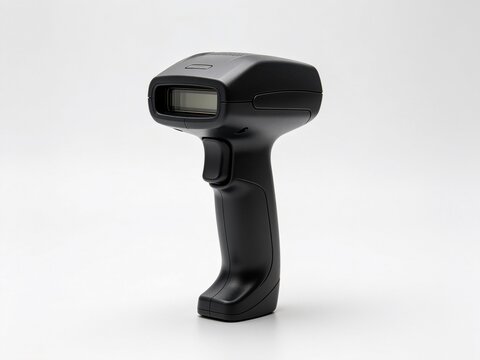 Black wireless barcode reader for inventory tracking