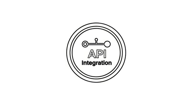 API Integration Technology Business Concept.