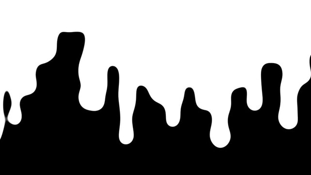 Splash liquid transition FX animation, hand drawn liquid brush wipe effect, up to bottom fluid transition, water splash motion elements, white liquid wave transition wipe, cartoon animation. 4k