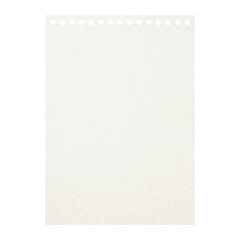 Blank white spiral notebook paper sheet template © BTG