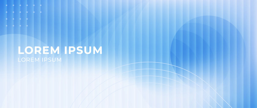 Abstract blue sky geometric gradient background with translucent layered circles and clean minimal depth. Modern backdrop for technology, corporate presentations, digital branding and website headers