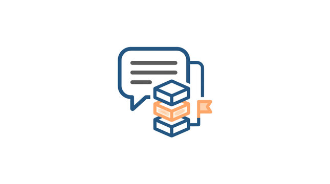 Data Communication and Information Management Speech Bubble Icon