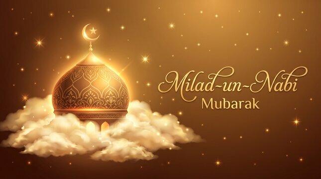 heavenly milad un nabi mubarak festival banner design