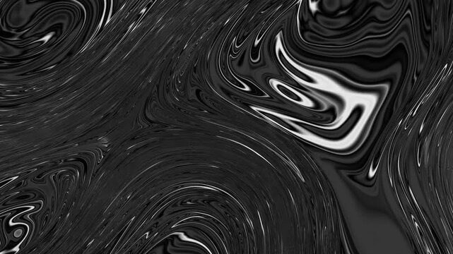 Abstract 3d rendering geometric surface, black minimal texture animation with waves and noise. Modern background design, 4k loop video
