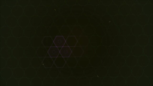 Animated hexagon grid pattern overlay for digital technology backgrounds