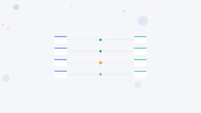 AI Agent Workflow Flat Design Animation Loop