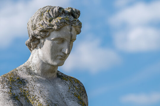 Ancient marble statue symbolizing beauty, harmony and divine wisdom.
