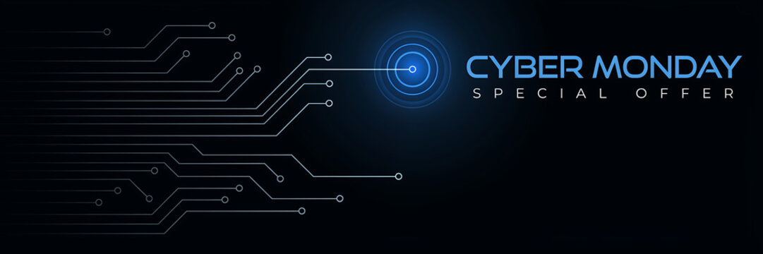 Cyber Monday Special Offer with Circuit Board Design