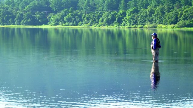 山梨県　山中湖の釣り