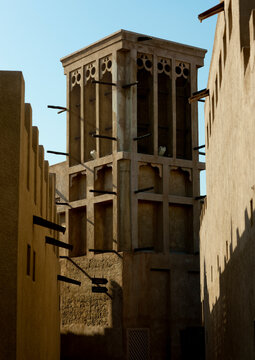 Wind Towers In Bastakiya Quarter, Dubai