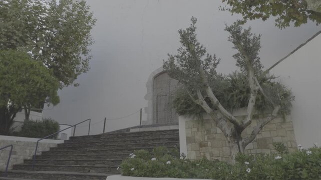 Historic Church in Port de la Selva Town, Costa Brava, Catalonia, Spain