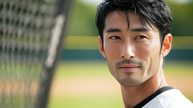 Portrait of Young Baseball Player / 若い野球選手のポートレート