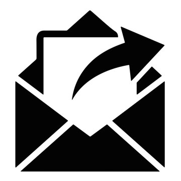 icon forwarding a message vector illustration