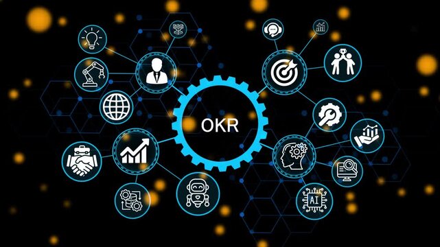  IMPROVEMENT business and technology concept. Financial success concept on virtual screen. Business, Technology, Internet and networking concept. 4k animation video 