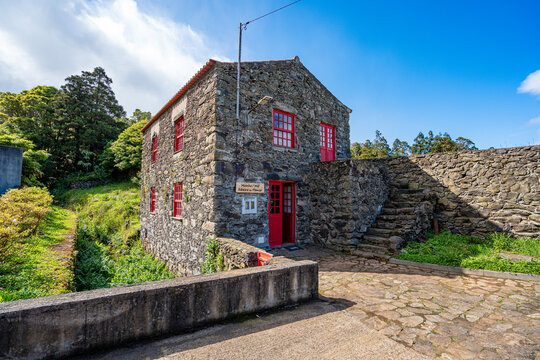 Ribeira do Pomar mill, currently a museum, Flores Island, Azores, Portugal.