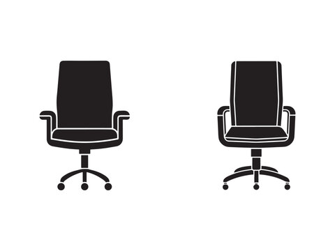 office chairs with wheels and armrests on white background  modern furniture design  comfortable seating  ergonomic chairs