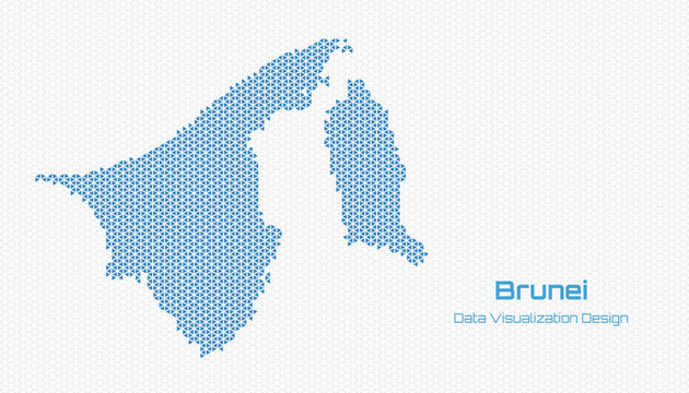 Brunei Country Map Data Visualization Design