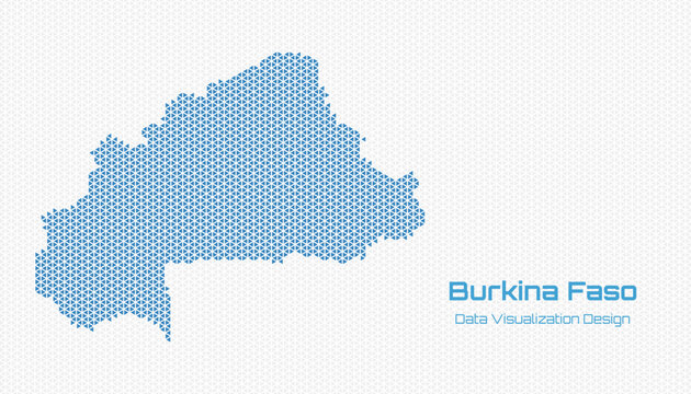 Burkina Faso Country Map Data Visualization Design