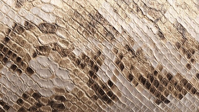 Exotic Natural Python Snake Skin Texture Background Animal Pattern
