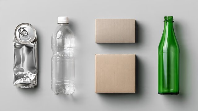 Recyclable Waste Materials for Environmental Conservation Concept