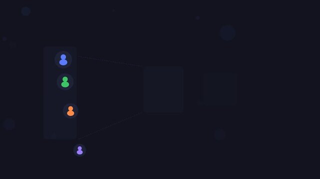 Recruitment Funnel HR Animation Dark Corporate