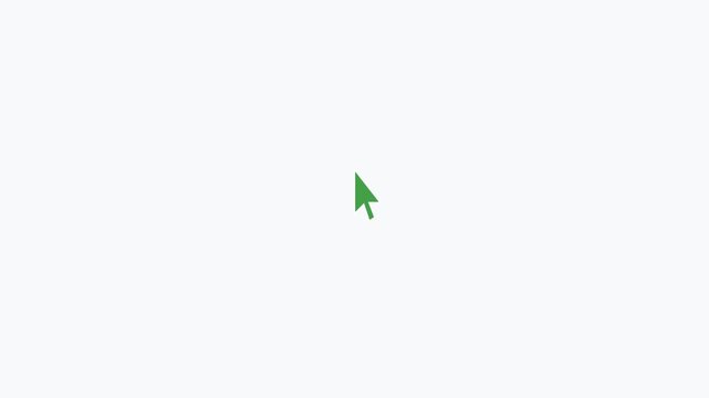 Green Cursor Click Pointer UI Flat Design Loop