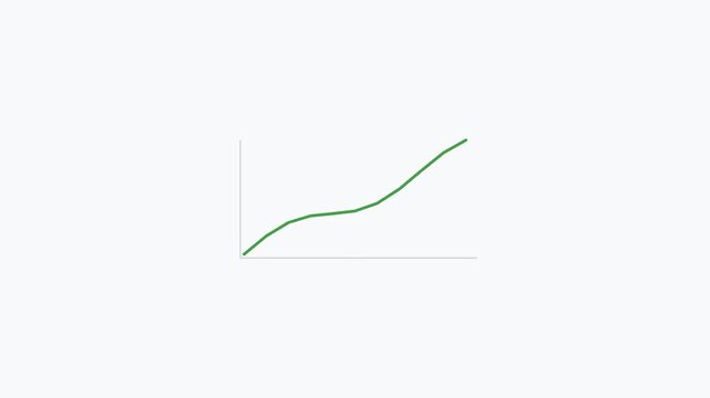 Green Bar Chart Analytics Data Flat Design Loop