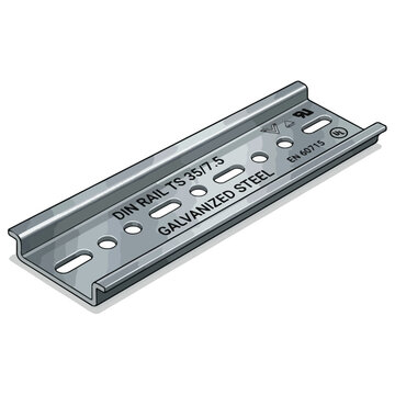 Galvanized Steel DIN Rail TS 357