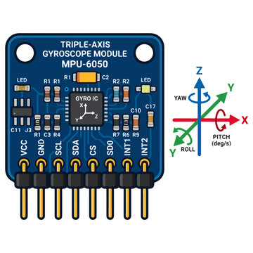 Triple-Axis Gyroscope MPU-6050 Electronic Module