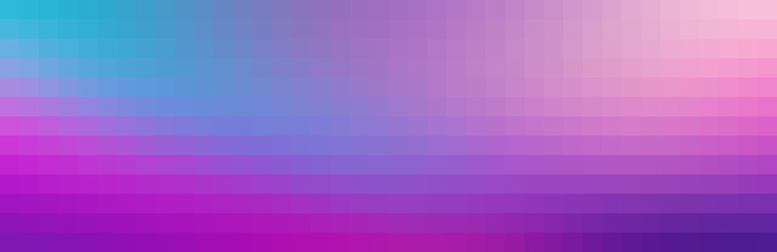 Gradual color changing pixel mosaic background