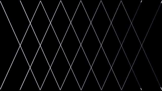 Abstract White Geometric Line Grid Pattern Motion Background