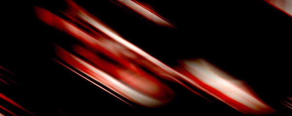 Abstract red and black dynamic speed light trails and glowing lines texture. © Miraz Hossain 
