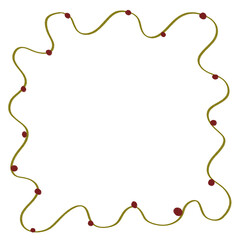 Decorative frame with red balls © Lingga