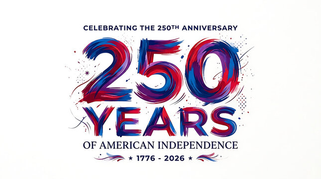 250 years of american independence celebration anniversary badge with american