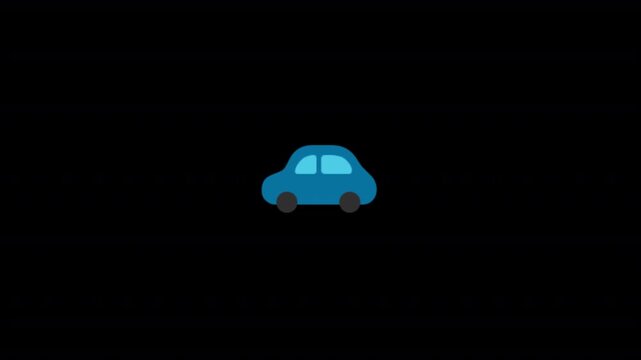 No vehicles allowed sign on the street. No Car parking with red border Warning attention sign on transparent background. Warning road sign with forbidding parking symbol in 4K  with Alpha Channel