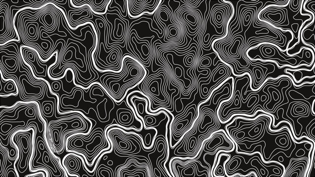 Topographic map pattern background vector. Abstract mountain terrain map background with abstract shape line texture.