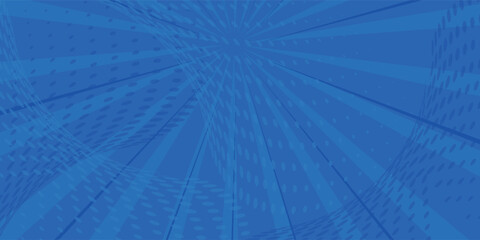 Vintage pop art blue background. Banner vector illustration © Arif 02
